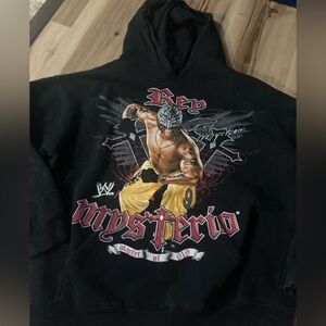 Vintage Rey Mysterio WWE Sweatshirt Hoodie Youth L Wrestling